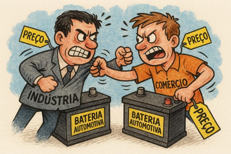 Reajuste de preços: a eterna batalha entre a indústria e o comércio de baterias automotivas no Brasil 